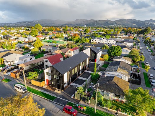 Aerial view of the Cashel Street development
